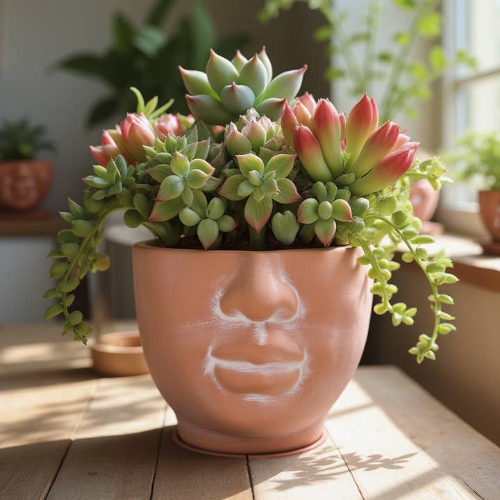 Simply Supplied Co - Wholesale Plant Pot - Face Planter | Terracotta Pot | Unique Planter | Head Pot10