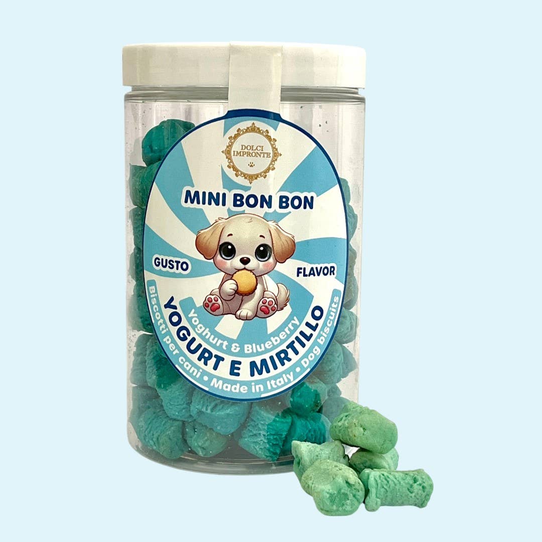 Fifty Srl - Dolci Impronte The Italian Pet Pastry – Großhandel Leckerlis – Hund – Dolci Impronte Mini Bonbon 4er Geschmacksglas 170 g4
