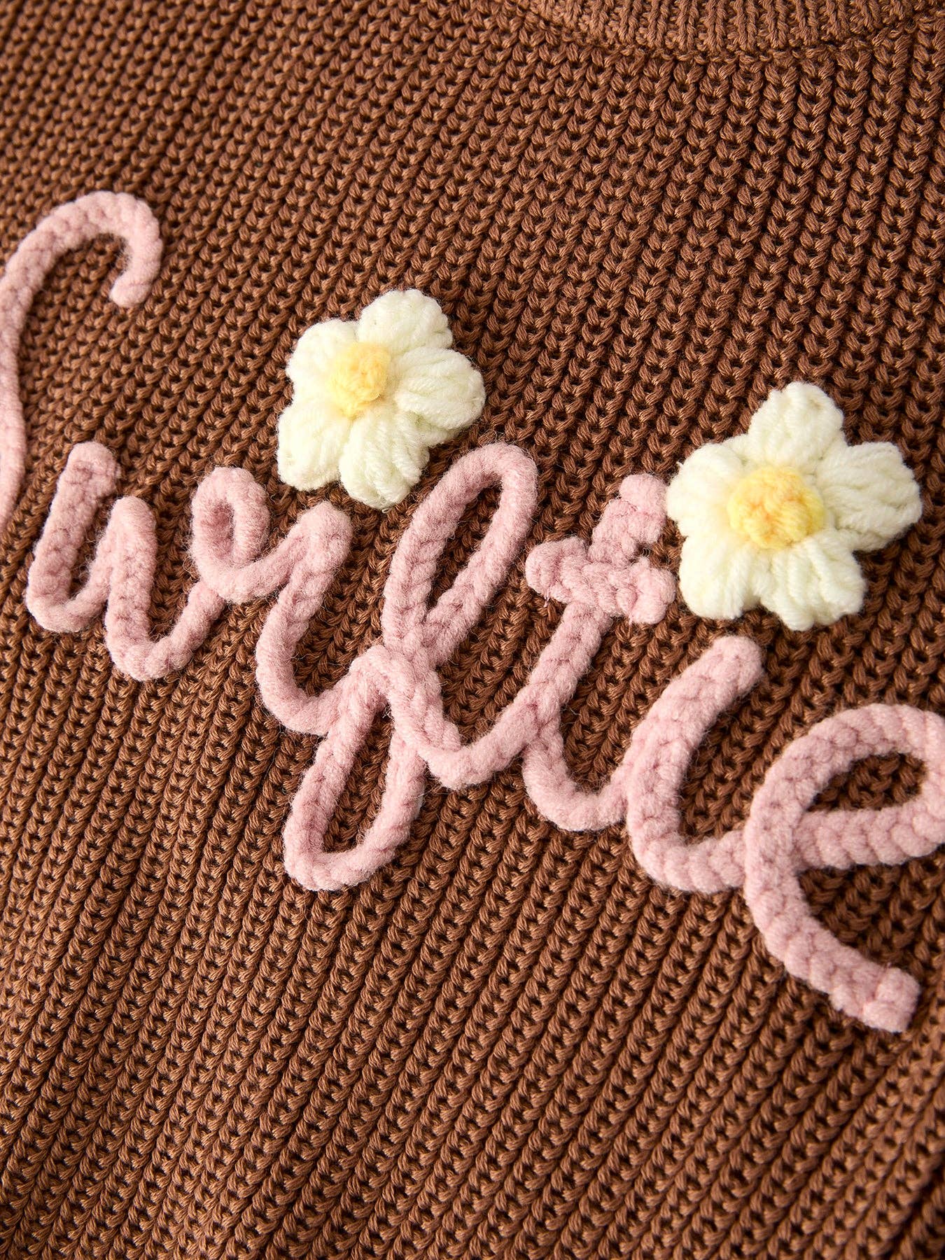 Rylee Faith Designs – wholesale Knitted jumper – Kids – TS Girls Winter Chocolate Pullover Sweater3