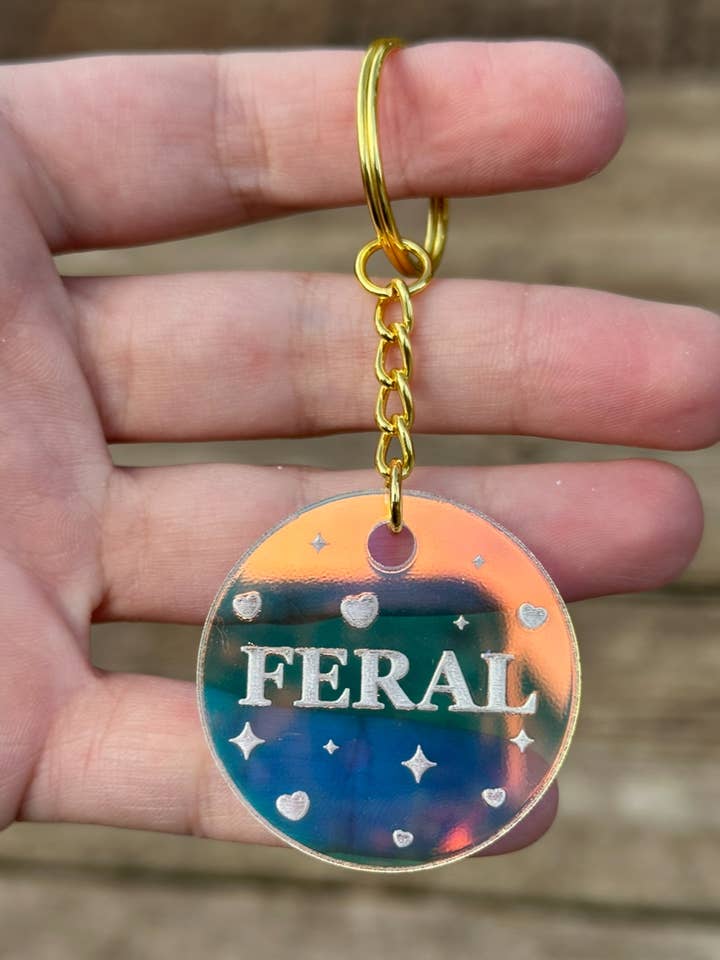 Porte-clés Cercle FERAL pour la vente par ShlemonArt