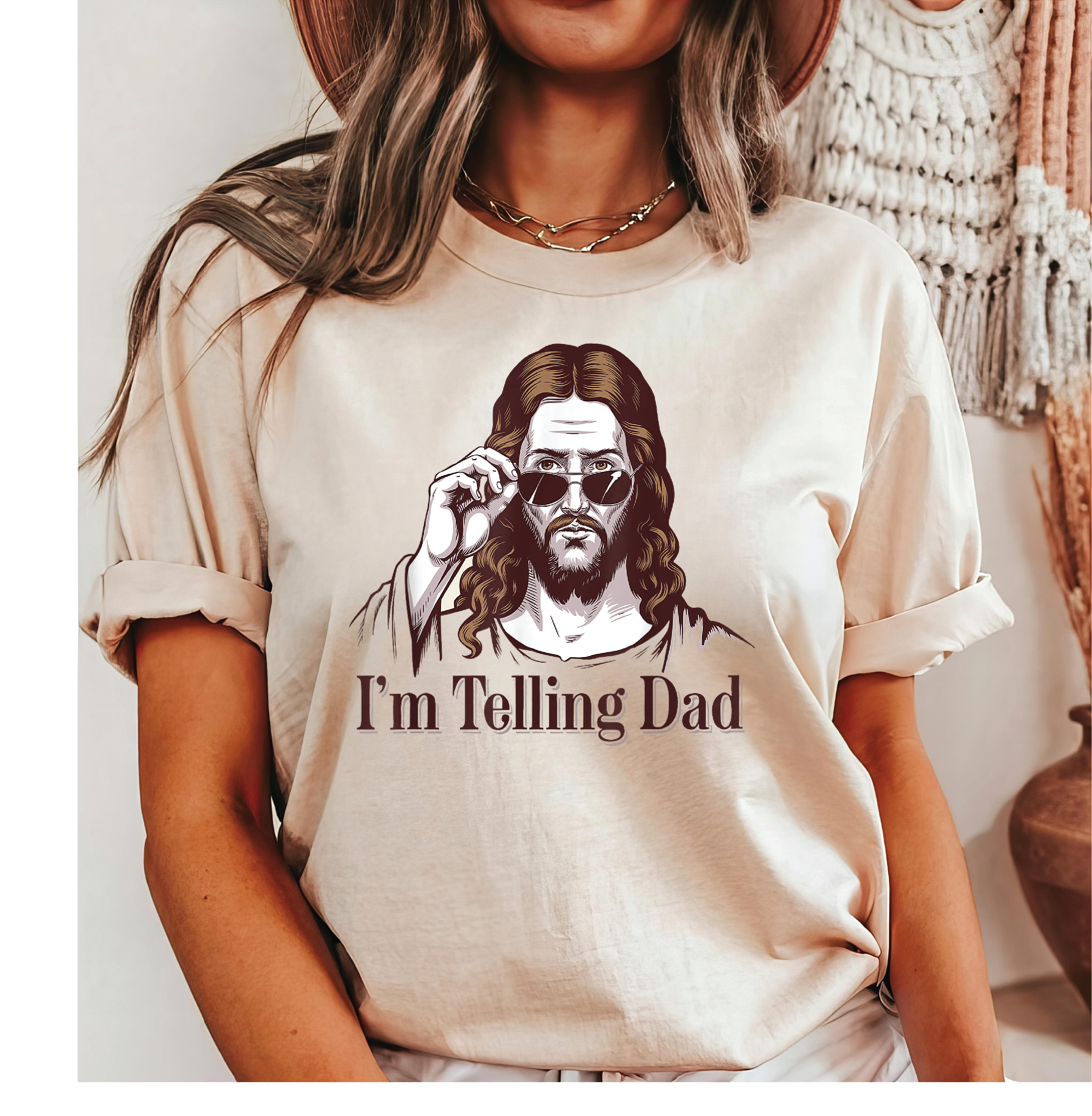 Southern Attitude Designs Inc - Wholesale T-Shirt (Graphic) - Women's - I'm Tellin' Dad Graphic Tee0
