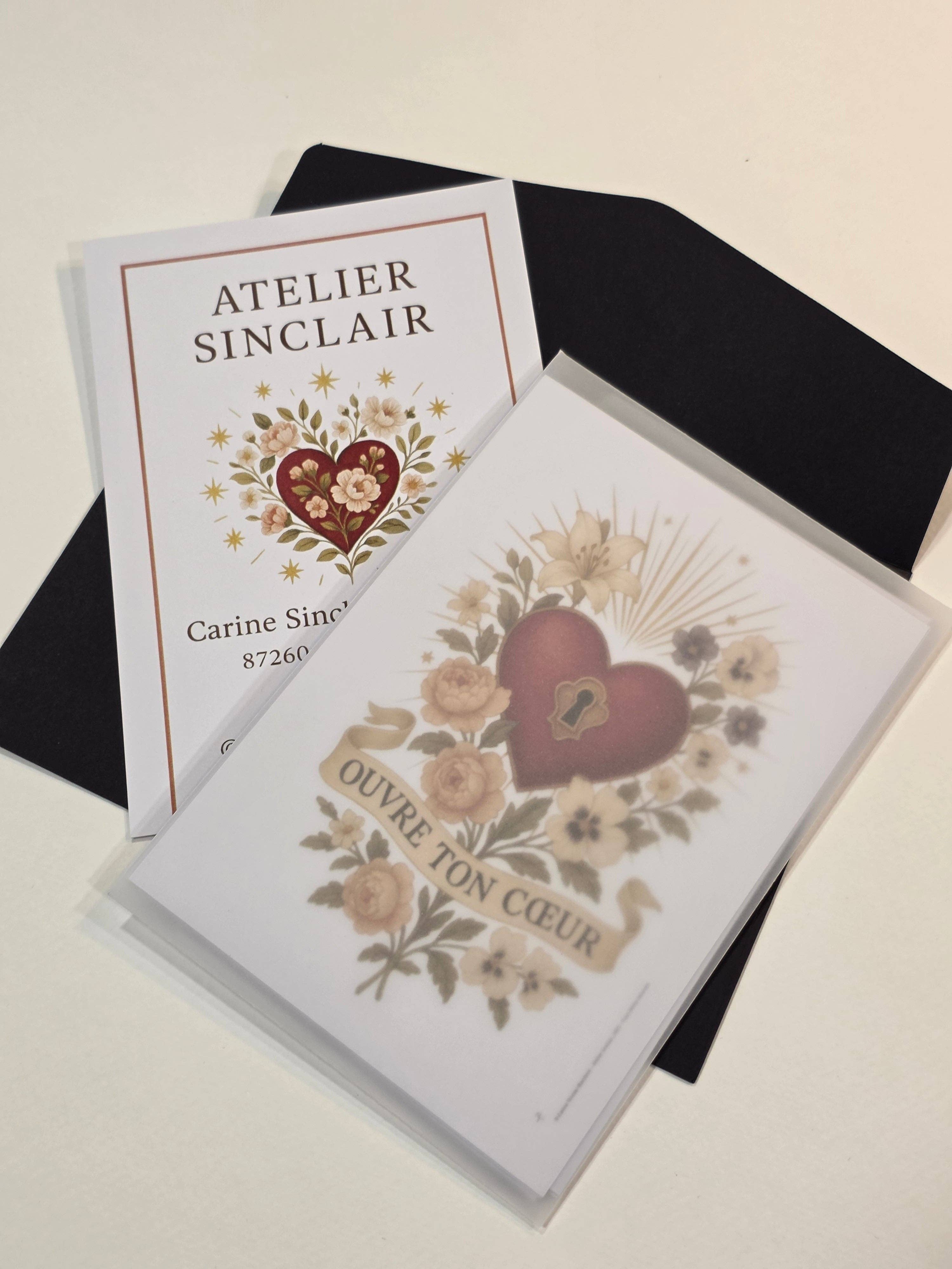 ATELIER SINCLAIR - Wholesale Thank You Card - SHARDS OF THE HEART2