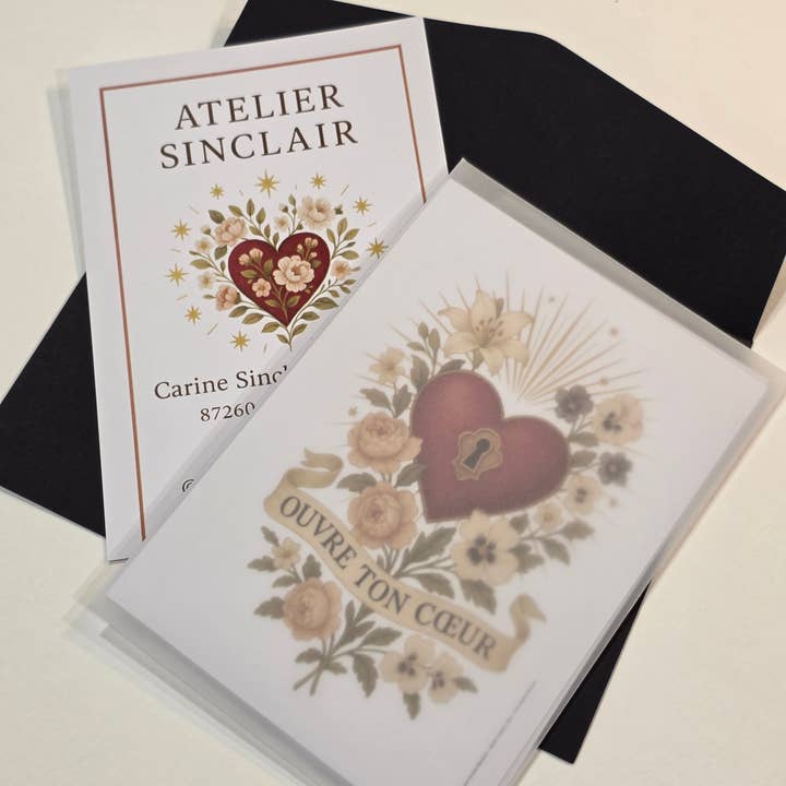 ATELIER SINCLAIR - Wholesale Thank You Card - SHARDS OF THE HEART2