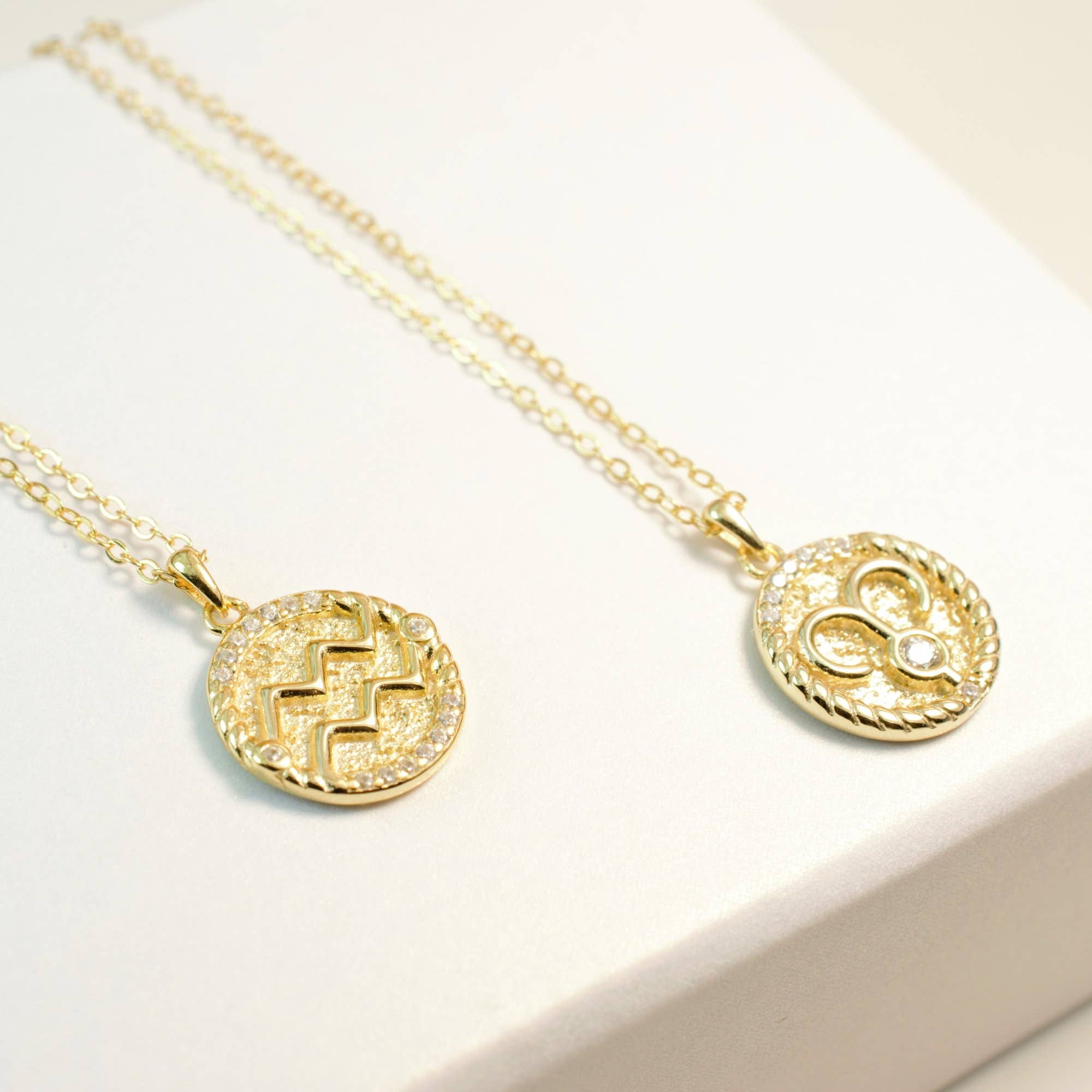 Gold Zodiac Necklace for wholesale on Faire0