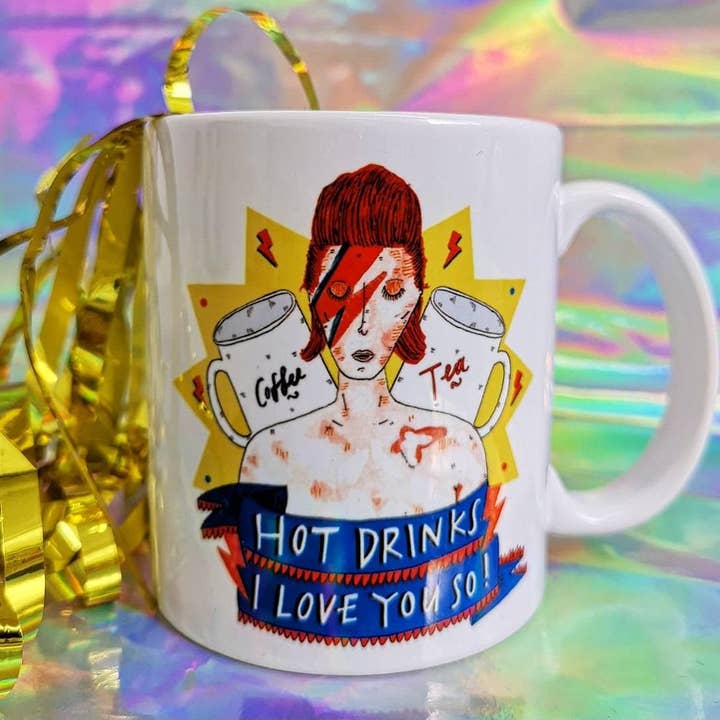 Claire Barclay Draws – wholesale Coffee mug – HOT DRINKS I Love You So! Mug