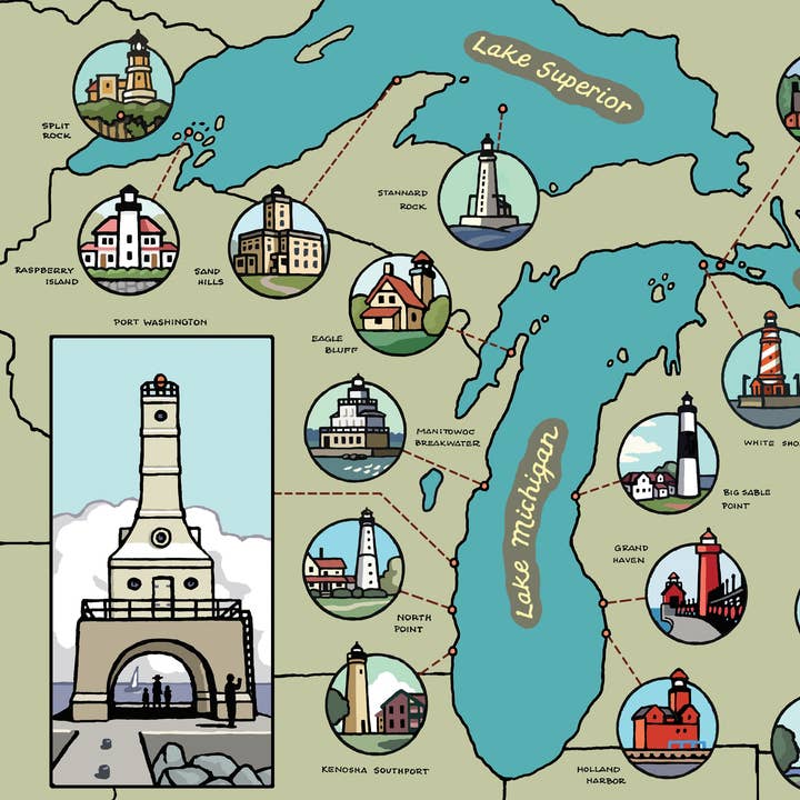 Sleeping Bear Press - Wholesale Book - Kids - B is for Beacon: A Great Lakes Lighthouse Alphabet Book