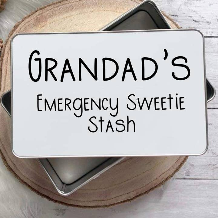 Totally Tins - Wholesale Decorative box - Grandad's Emergency Sweetie Stash