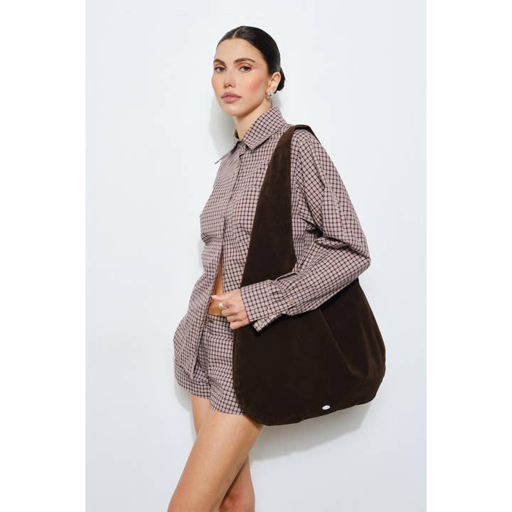 Stevie Suede Hobo Bag for wholesale by Loucia