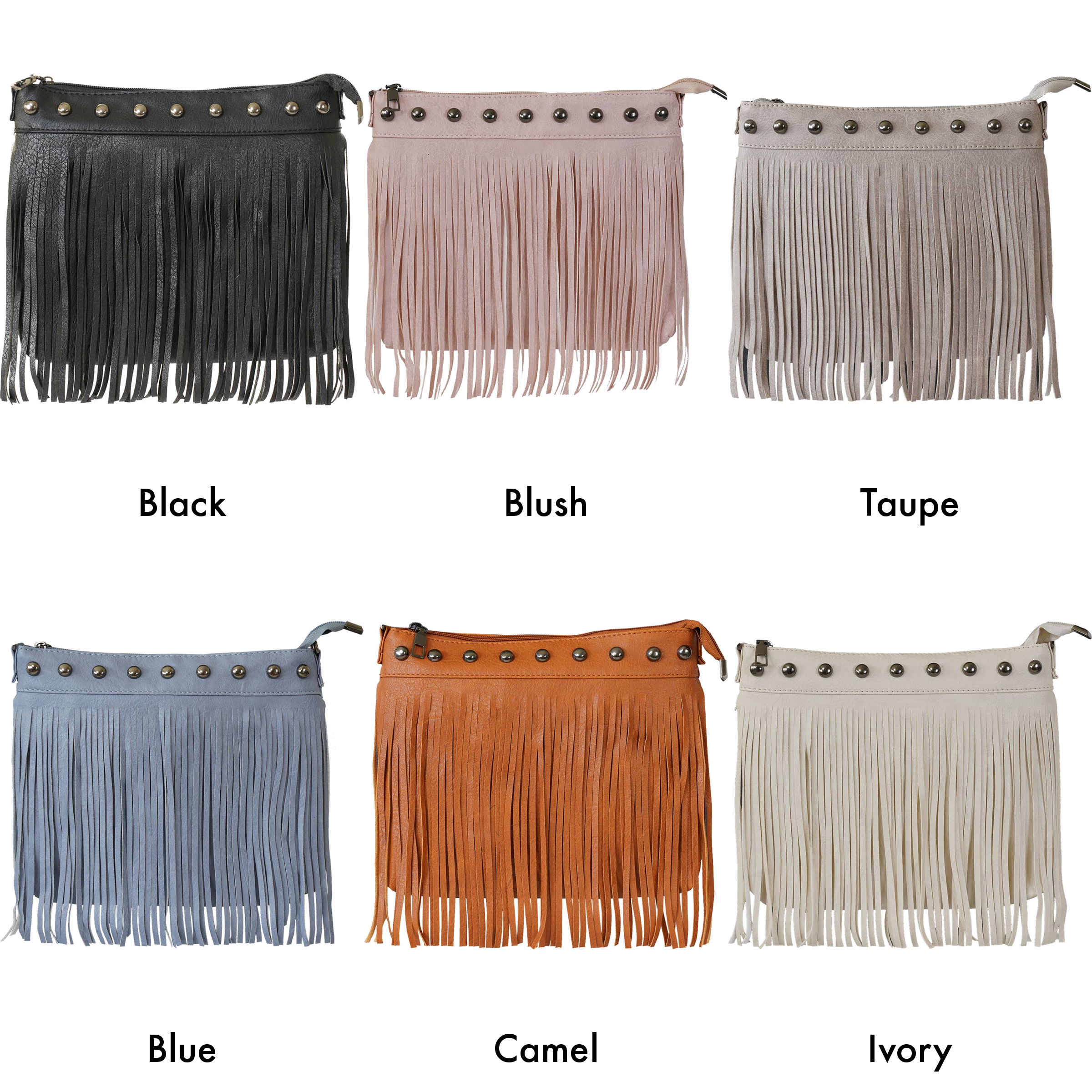 22 Tote - Wholesale Crossbody Bag - Women's - Fringe Crossbody Bag with Detachable Strap5