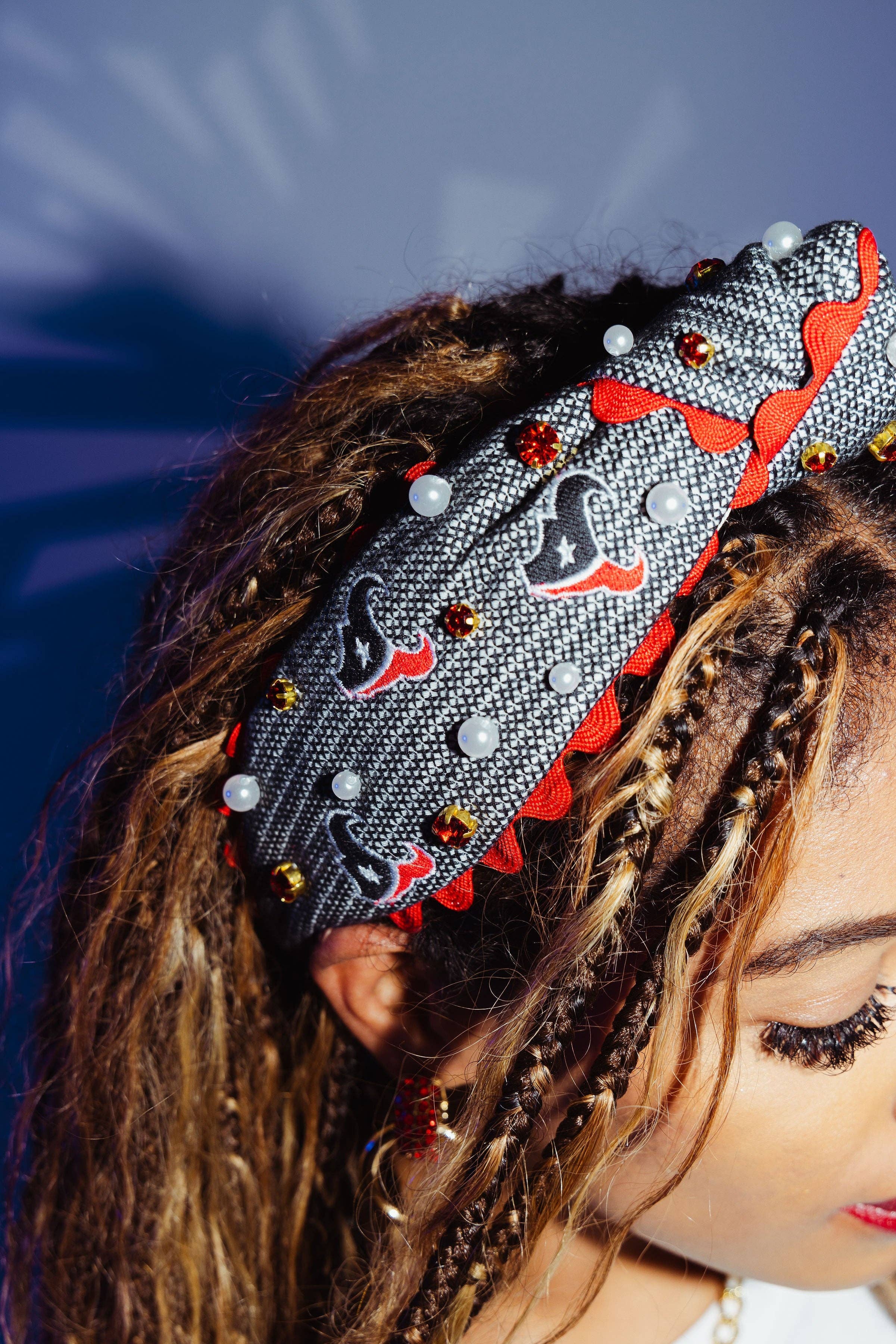 Brianna Cannon – Großhandel Fashion-Stirnband – Damen – Houston Texans Stirnband für Erwachsene, Kreuzstich2