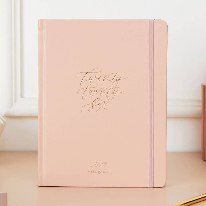 2026 Weekly Planner - Sunset Pink for wholesale by Blush and Gold USA