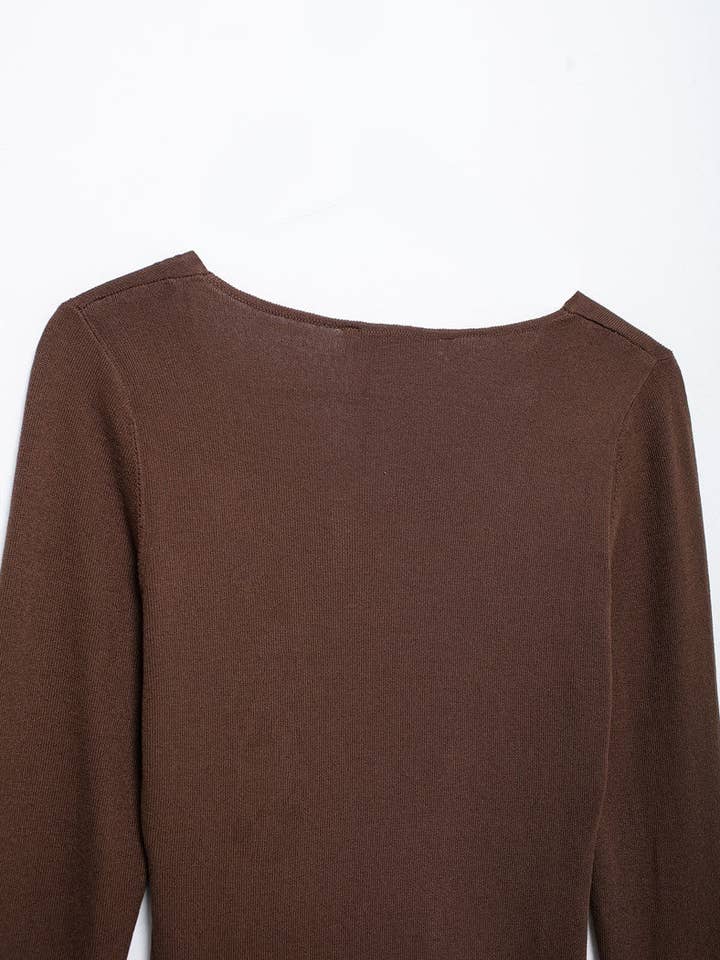 Katinki - Wholesale Blouse - Women's - Asymmetrical Buttoned Long Sleeve Top4