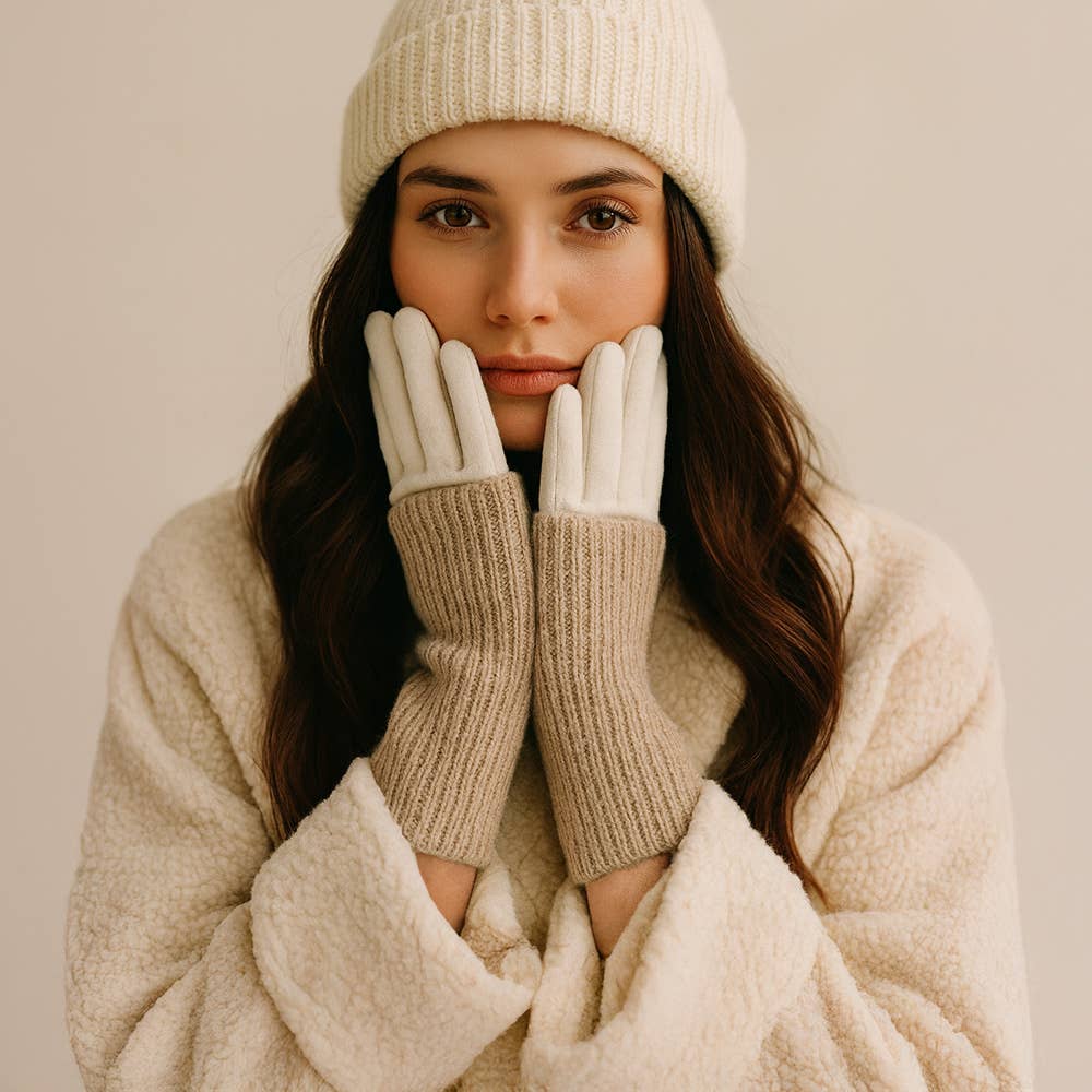 Sensibling Corp. – wholesale Gloves – Women's – Ribbed Knit Smart Touch Gloves5