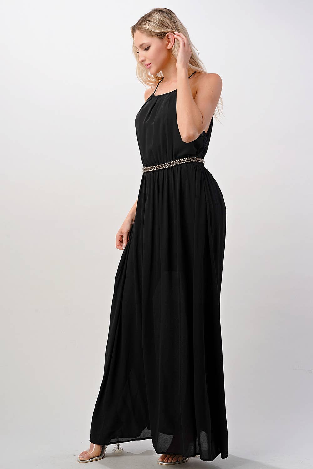 MILEY + MOLLY – wholesale Dress – Women's – Pleated Cami Chiffon Maxi Dress11