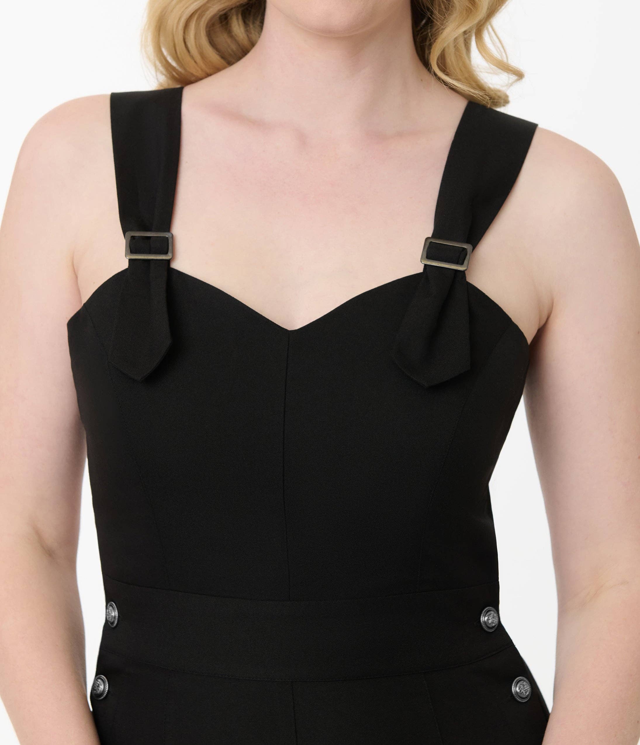 Unique Vintage - Wholesale Jumpsuit - Women's - Unique Vintage Black & Silver Sedgewick Jumpsuit2