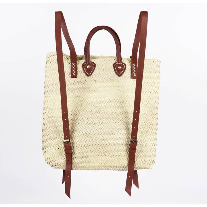 Mikwi - Wholesale Beach Bag - Straw Beach bag with leather strap - Straw backpack15