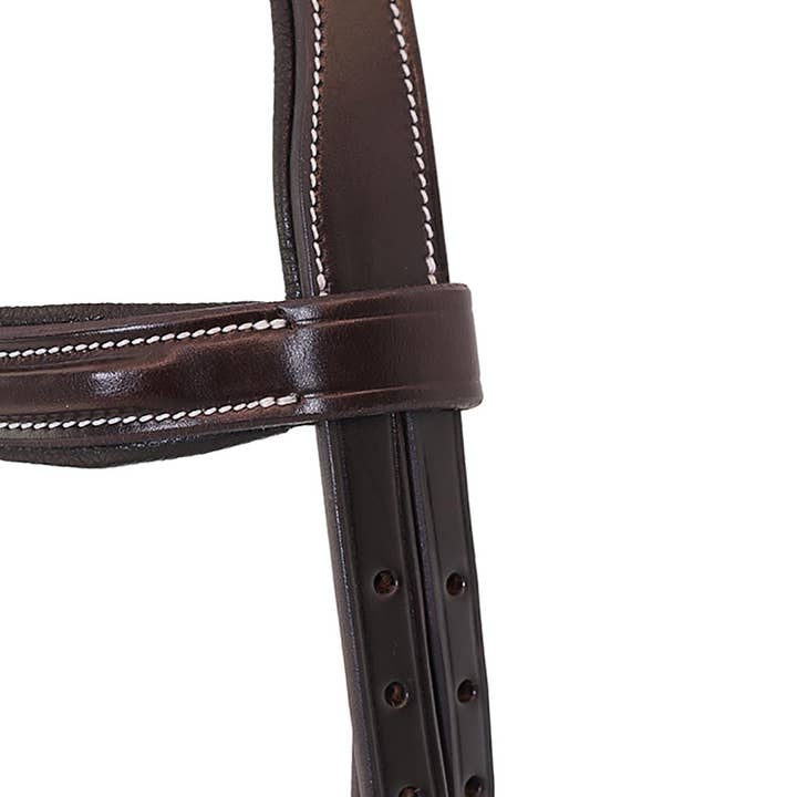 Grewal Equestrian - Wholesale Horseback Riding Gear - Marco Simone Italian Monocrown Bridle with Removeable Flash