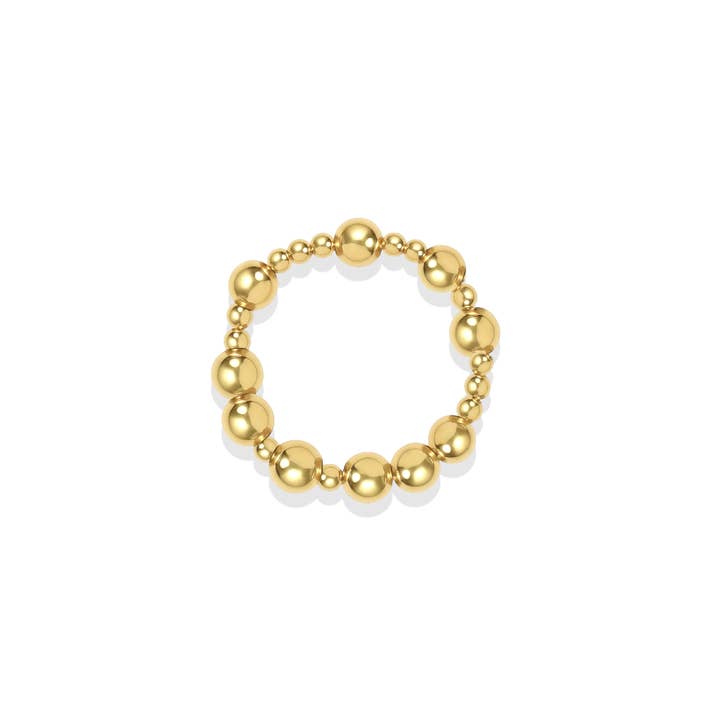 Brooke | Beaded Stretchy Ring for wholesale by bara boheme
