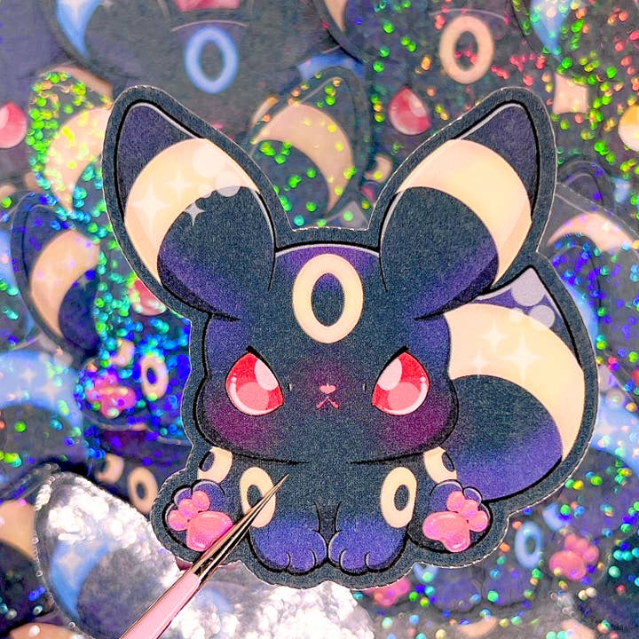 Umbreon Pokémon Aufkleber Fan Art (2,75 Zoll / 70 mm) für den Großhandel von Luminous Senecio