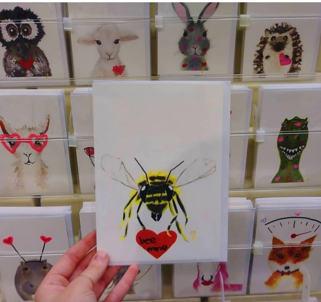 claire jordan designs - Wholesale Valentine's Day Card - Be Mine Hedgehog | Valentines Day Card | Blank2