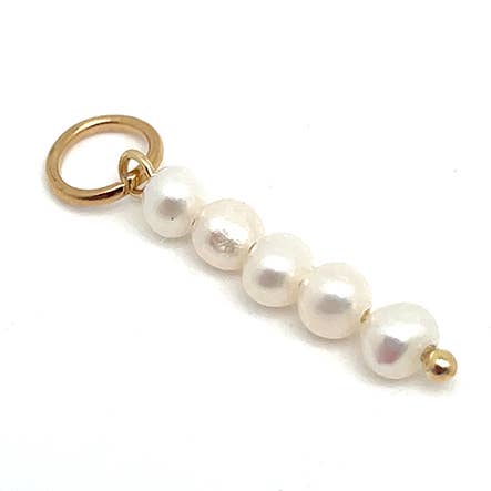 Pearl String Charm for wholesale by LINK Jewelry