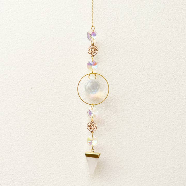 Byond the Looking Glass Gems - Wholesale Suncatcher - Wild Rose Suncatcher