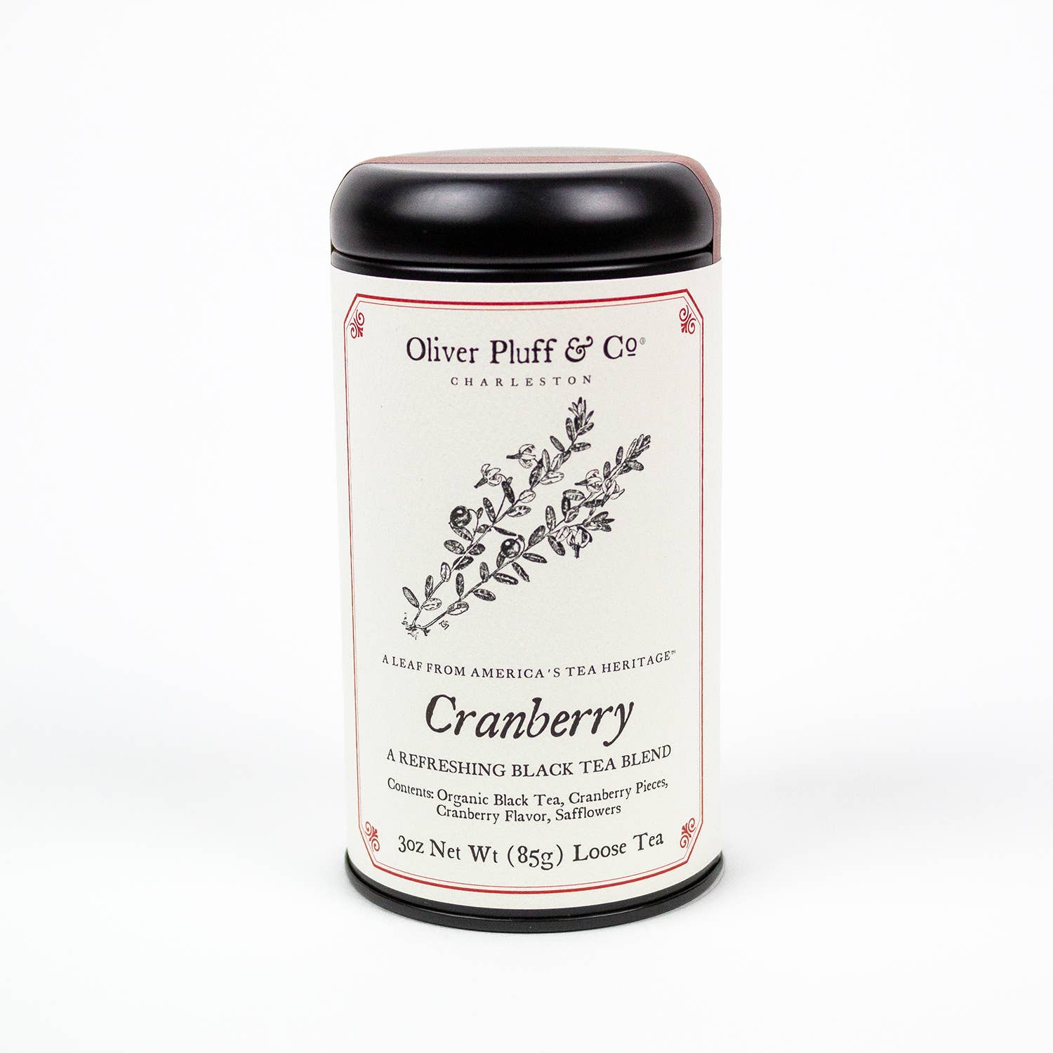Oliver Pluff & Company - Wholesale Loose Tea - Cranberry - Loose Tea in Signature Tea Tin1