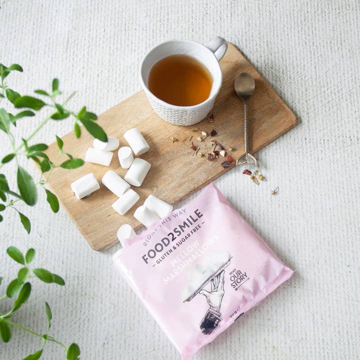 Food2Smile - Wholesale Marshmallow - Sugar-free marshmallows | Mellow Marshmallows 32x50 gram
