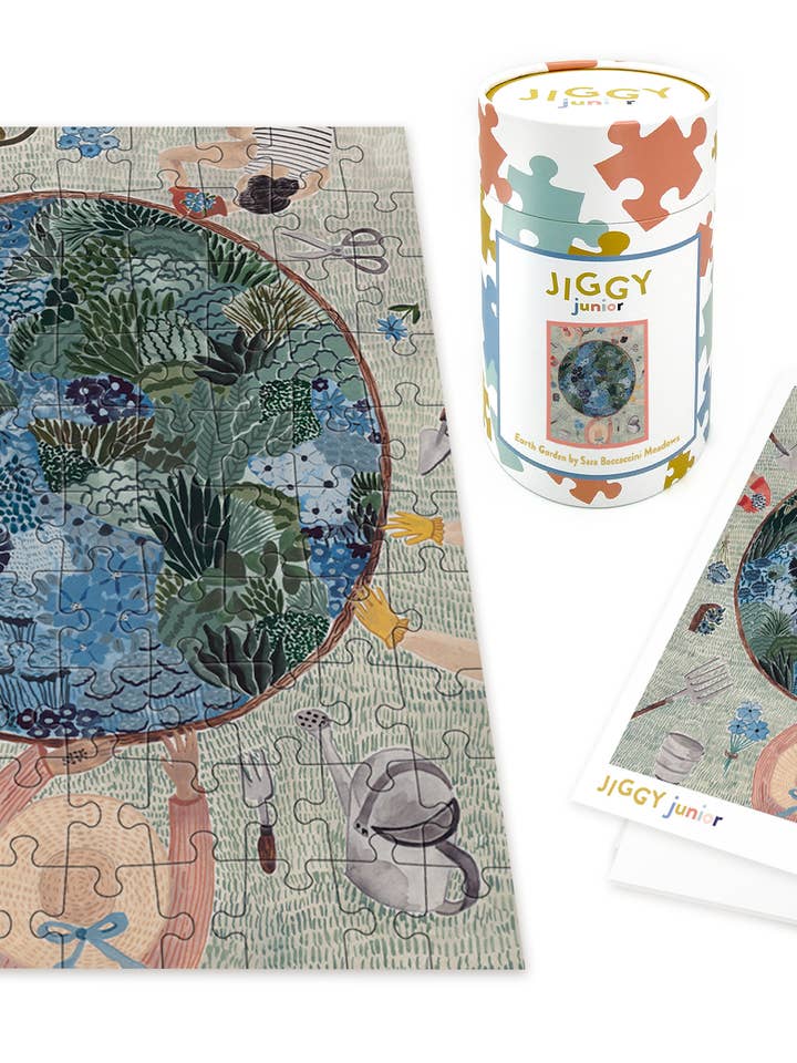 JIGGY Junior 100pc : Jardin de Terre par Sara Boccaccini Meadows pour la vente par JIGGY Puzzles