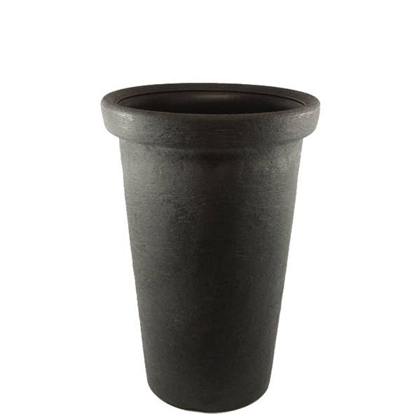 Vaso in plastica Sofia conico, D40cm, H60cm, Anthr per la vendita all'ingrosso da parte di Vosteen