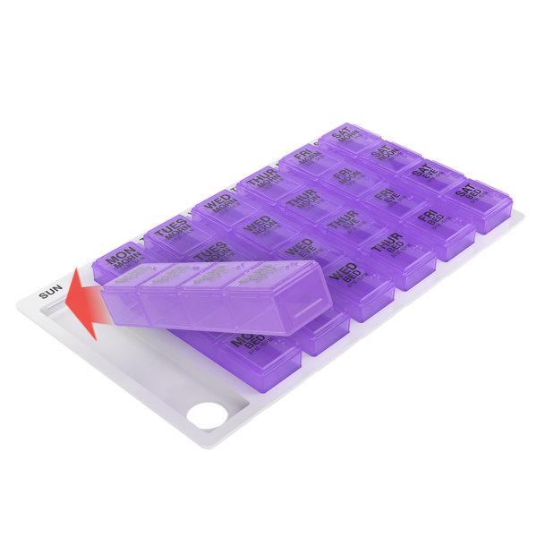Apothecary Products LLC - Wholesale Pill Organizer - Ezy Dose® Medtime Planner® (Medium, Clamshell)5