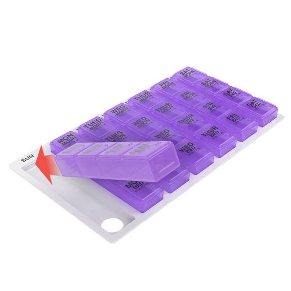 Apothecary Products LLC - Wholesale Pill Organizer - Ezy Dose® Medtime Planner® (Medium, Clamshell)5