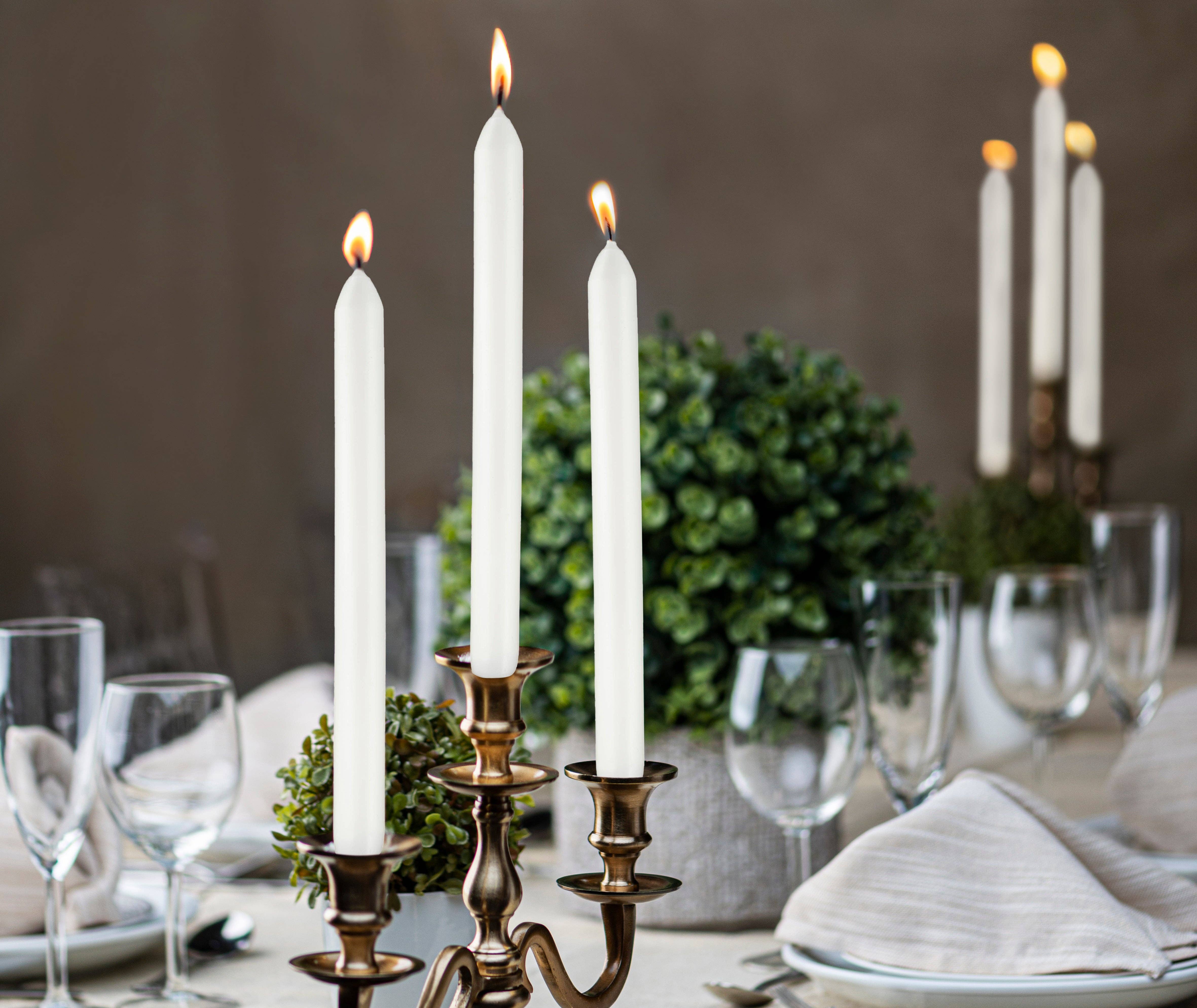 BOLSIUS - Wholesale Tapered Candle/Candlestick - 9 Inch Dinner Taper Candles 10 Pack - Wedding, Decorative, Holiday, Colored Unscented Taper Candles4