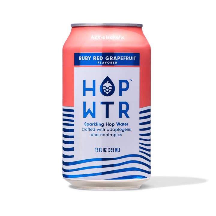 HOPWTR - Wholesale Sparkling Water - HOPWTR - Ruby Red Grapefruit Sparkling Hop Water (12-Pack)