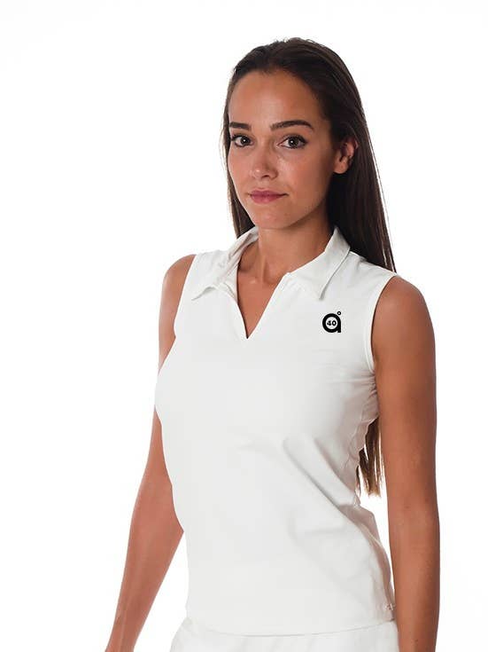 WHITE LEAD POLO for wholesale by a40grados Sport & Style