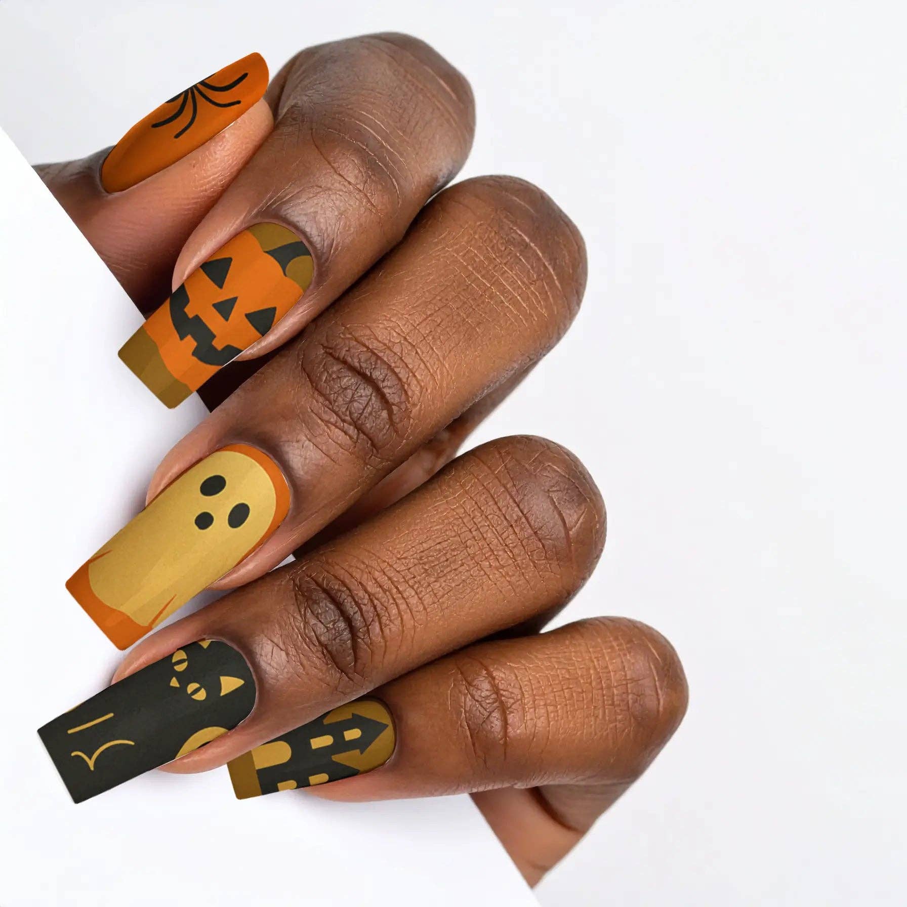 FYNE BODY - Wholesale Press-on/fake nails - Ghoul's Gold Glamour Halloween Press-On Nails21