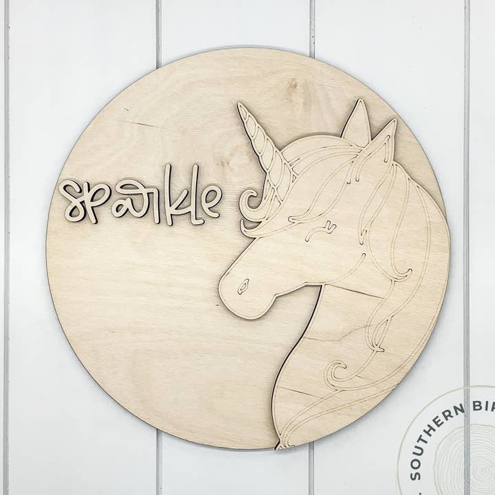 Sparkle 3D Round Blank for wholesale by Southern Birch Company