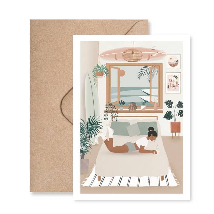 Surf Sovrum Vykort för wholesale av Les Rideuses