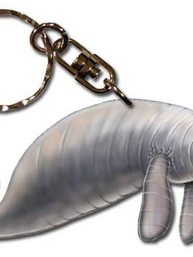 Säugetier Seekuh Schlüsselbund aus Holz für den Großhandel von Pipsqueak Productions