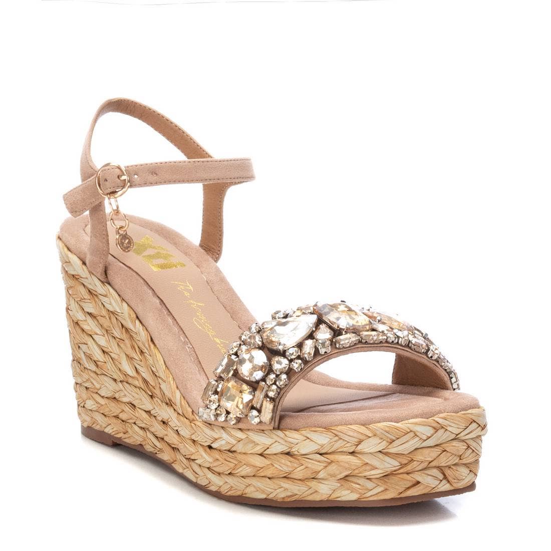 BeShoes Distribuição - Wholesale Wedges - Women's - Casual Vegan Women's Sandal Beige Xti-142791012