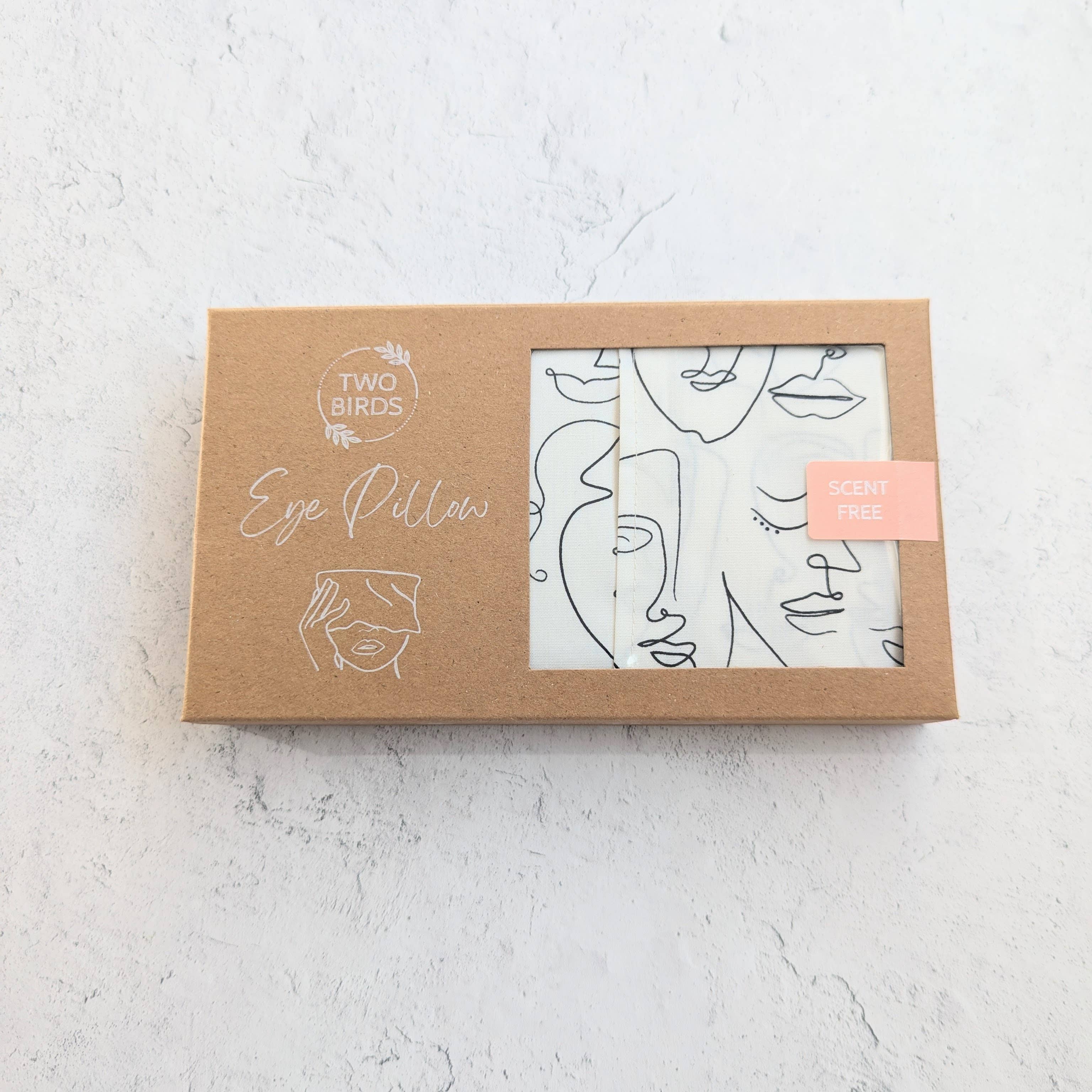 Two Birds Eco Shop - Wholesale Spa/Therapy Pillow - Weighted Aromatherapy Eye Pillow - Picasso Faces1