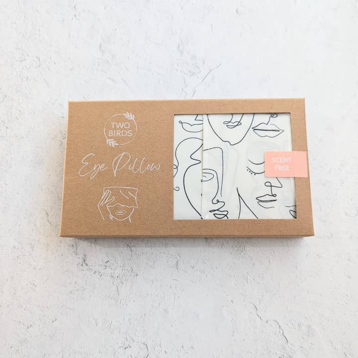 Two Birds Eco Shop - Wholesale Spa/Therapy Pillow - Weighted Aromatherapy Eye Pillow - Picasso Faces1