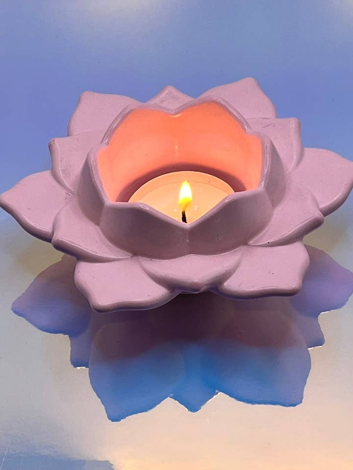 Lotus Flower Fyrfadsstage for engroshandel hos Soul Shimmer Designs