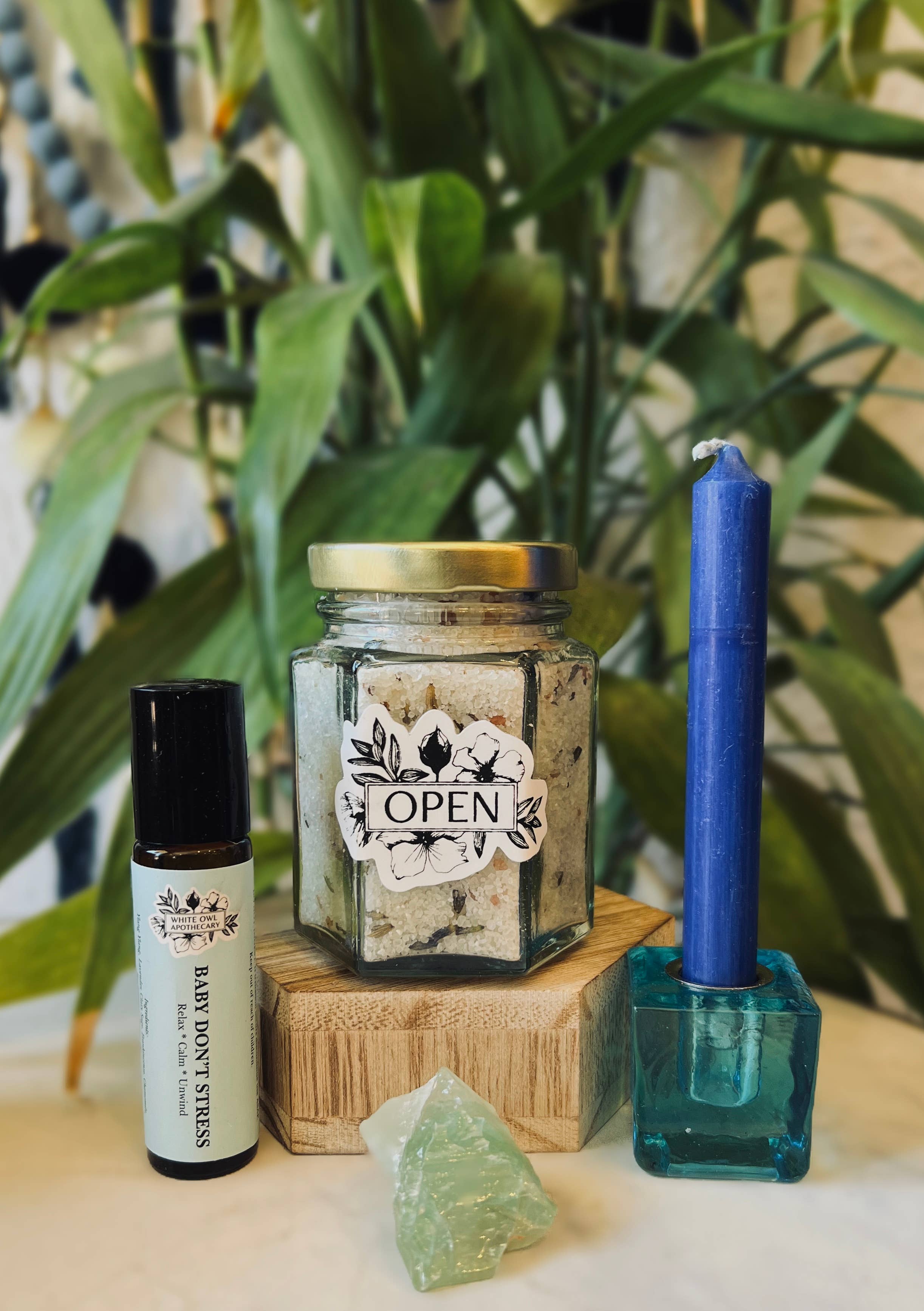 White Owl Apothecary - Wholesale Meditation Supplies - Empowered Goddess Ritual Set - Baby Don't Stress