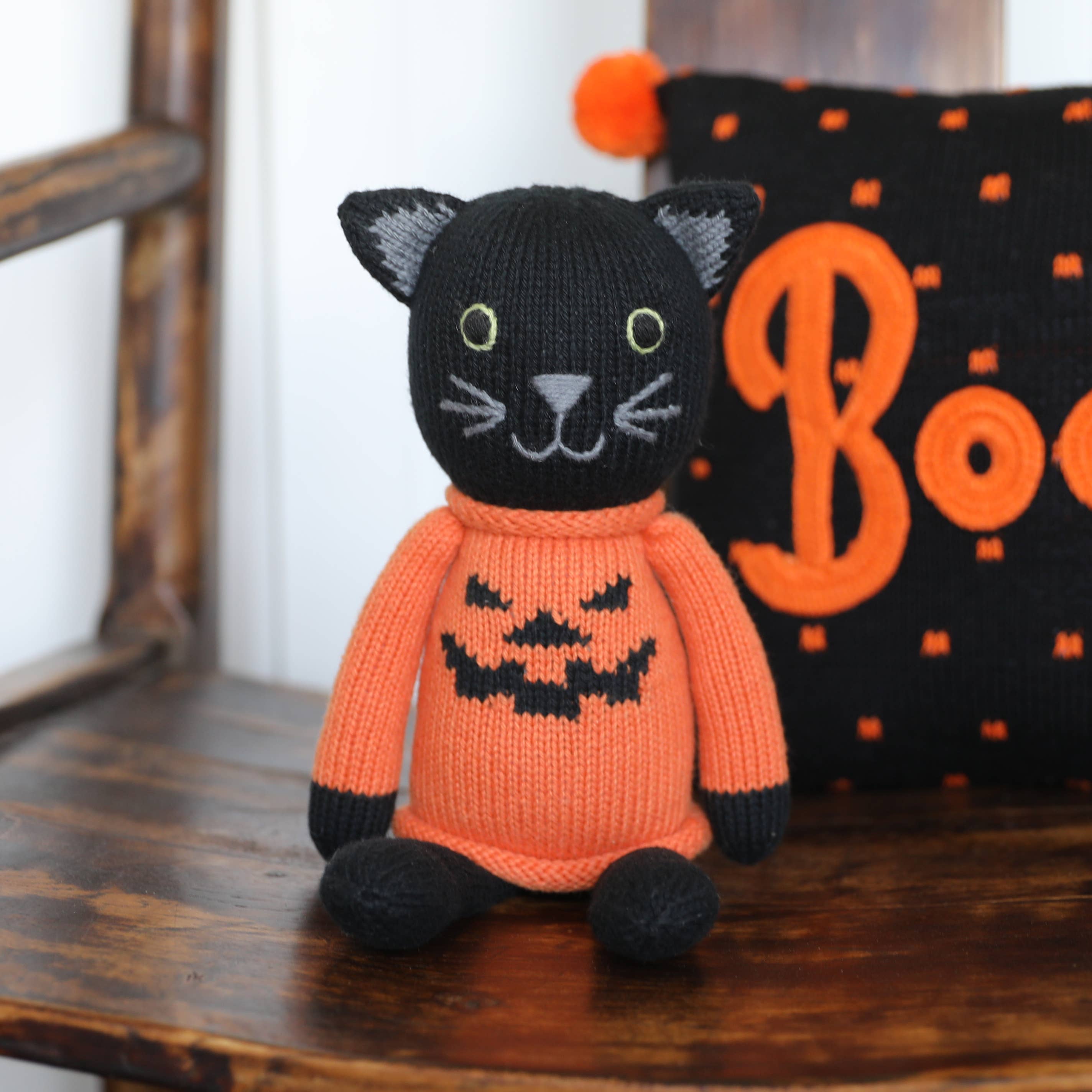 Melange Collection - Wholesale Stuffed/Plush Toy - Kids & Baby - Handmade Knit Halloween Bat Plush - Fair Trade Cotton Toy1