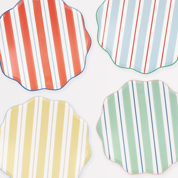 Preppy Stripe Dinner Plates for wholesale by Meri Meri