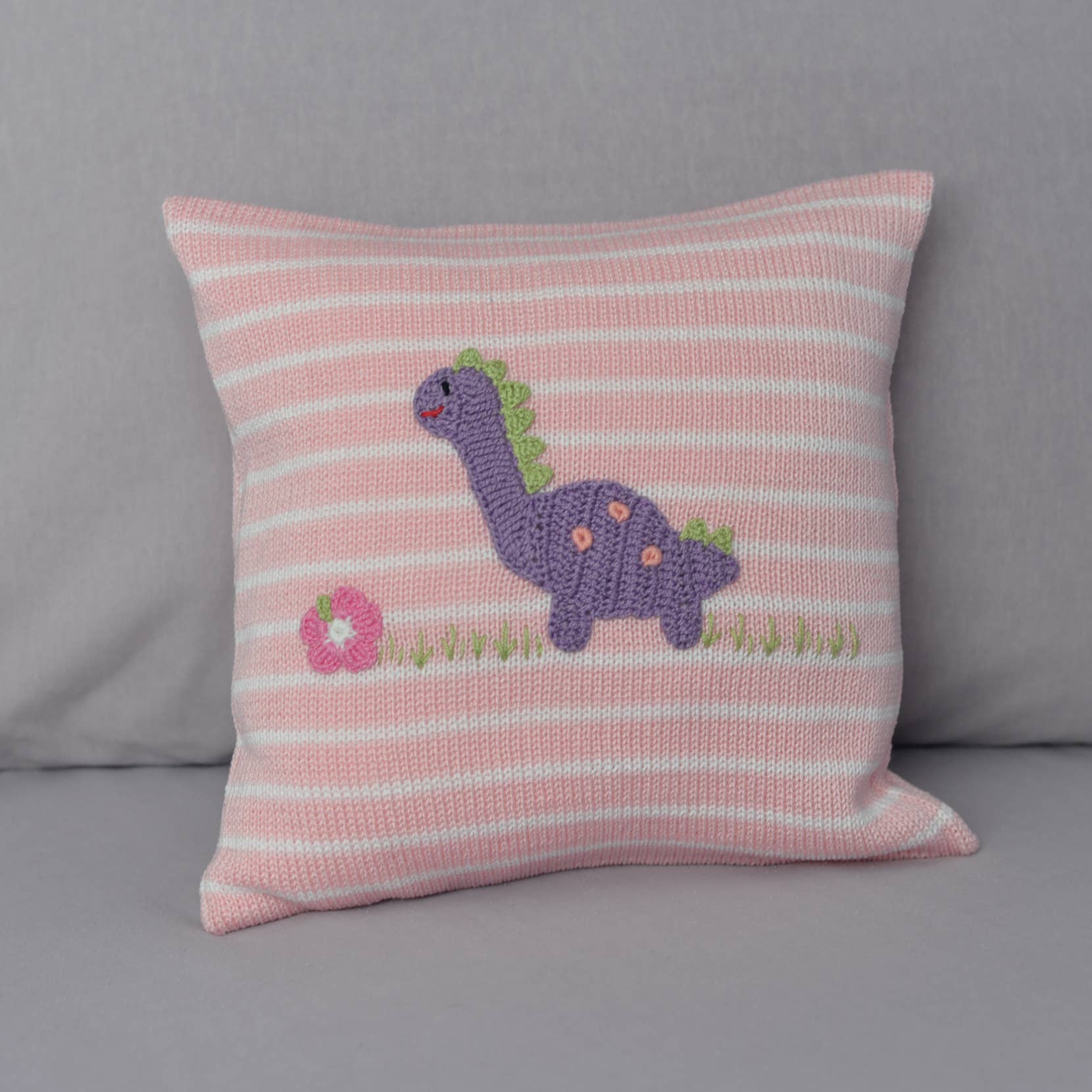Melange Collection - Vendita all'ingrosso Guanciale/Cuscino - Bambini e neonati - Cuscino a forma di dinosauro, 25,4 cm, rosa1