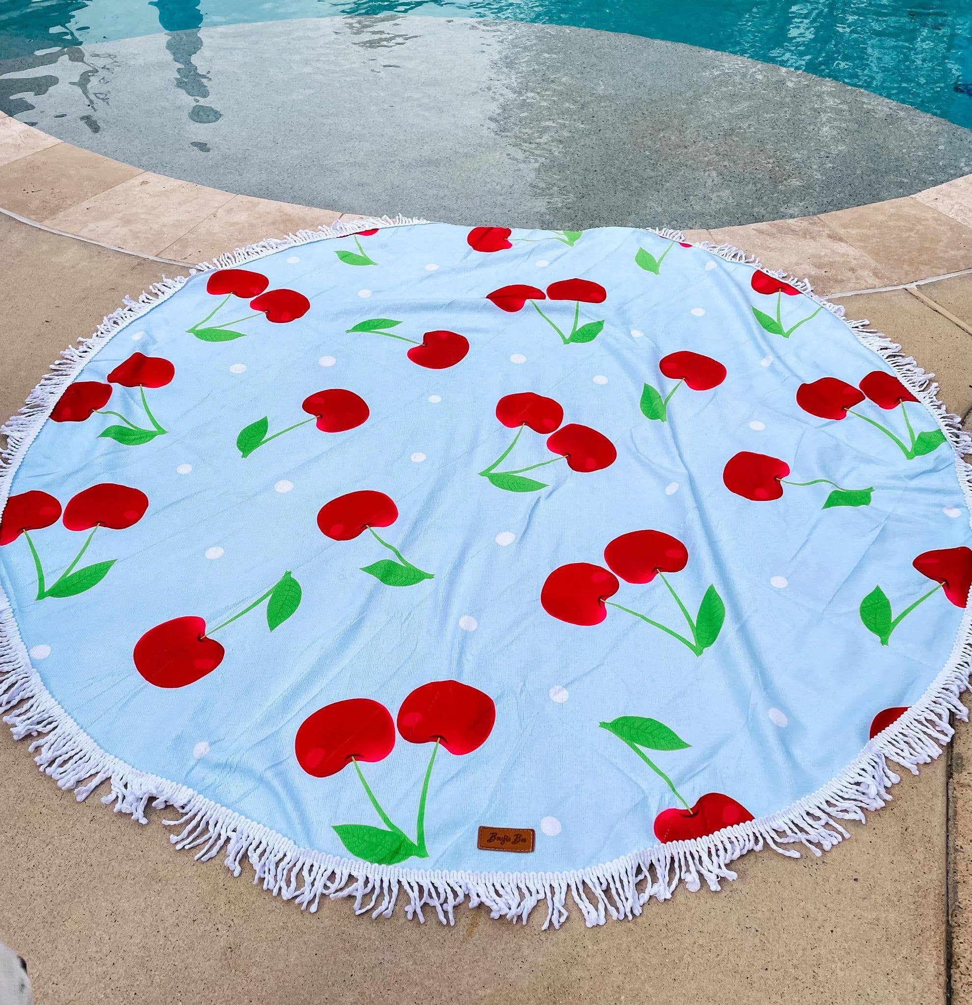 Dirty Bee - Venta al por mayor Toallas de playa - Toallas de playa Boujie Bee Cherry2