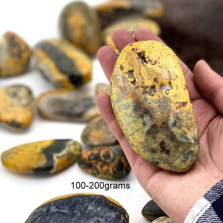 Rock Paradise - Wholesale Spiritual Stone/Crystal - Bumble Bee Jasper Tumbled stones Crystals Minerals2
