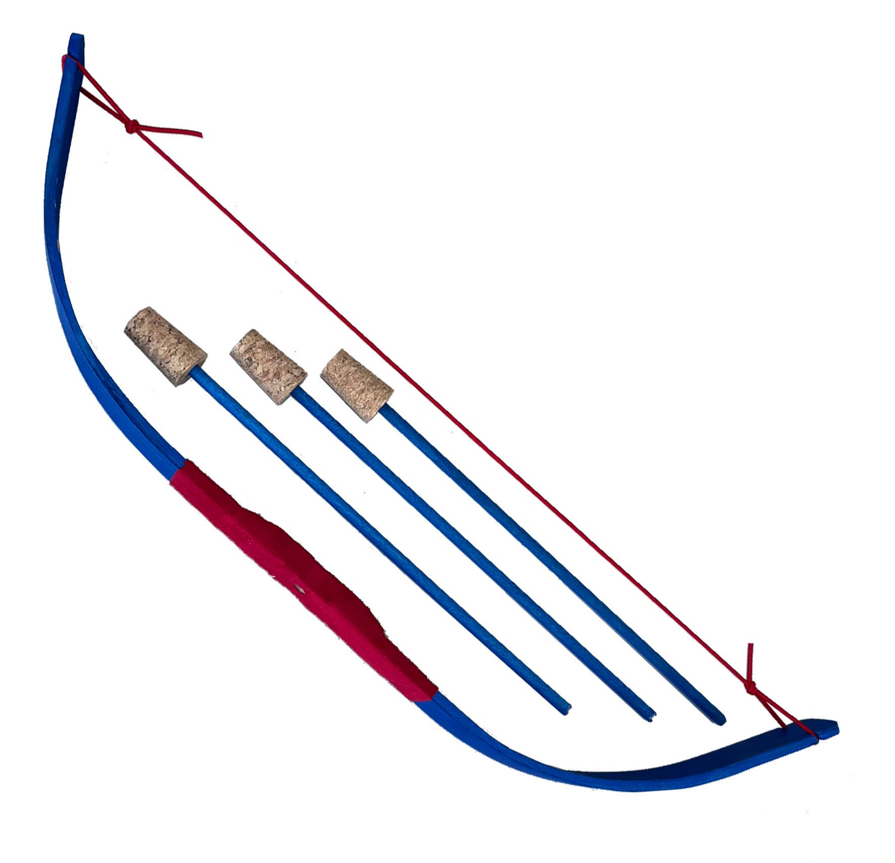 KALID MEDIEVAL – Brinquedo de madeira - Crianças por atacado – Arco Mini Kamelot Flexível com 3 Flechas - ST513F0